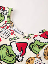 Load image into Gallery viewer, Winter Christmas Character Cookie Print Girls Dress