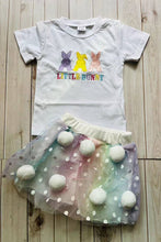 Load image into Gallery viewer, LITTLE BUNNY embroidery top &amp; skirt girls set $25.99