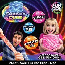 Load image into Gallery viewer, Fun Doh Swirl Squishy Cubes Viral Assortment - 12/Display