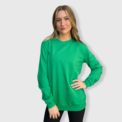 100% Polyester Sweatshirt Cotton-Feel  - with Transfer $26.99