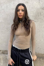 Load image into Gallery viewer, ROUND NECK RHINESTONE GLITTER LONG SLEEVE TOP - $17.29