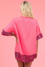 Load image into Gallery viewer, PINK SEQUIN SHORT SLEEVE TOP - $27.30