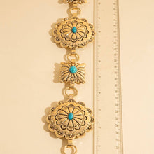 Load image into Gallery viewer, Western Round Concho Disc Chain Belt
