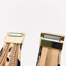 Load image into Gallery viewer, Bohemian Multi-Layer Leopard Magnetic Buckle Bracelet - LB