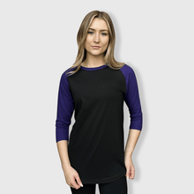 Load image into Gallery viewer, Adult 3/4 Sleeve Raglan Baseball T-Shirt - 35+ Colors