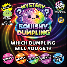 Load image into Gallery viewer, Fun Doh 4" Mystery Dumpling Squishies | 12pc Display Box