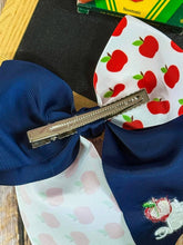 Load image into Gallery viewer, School Grade Embroidered Cheer Bow
