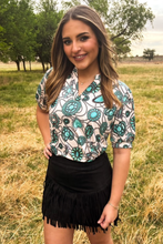 Load image into Gallery viewer, FORT WORTH FRINGE SKIRT BLACK - $45.90