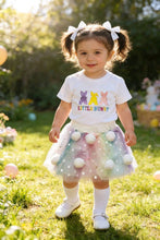 Load image into Gallery viewer, LITTLE BUNNY embroidery top &amp; skirt girls set $25.99