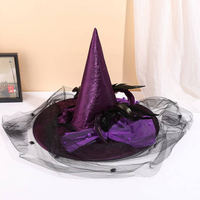 CWAH4023_HALLOWEEN GHOST FESTIVAL WITCH HAT NEW PARTY PROPS - $23.98