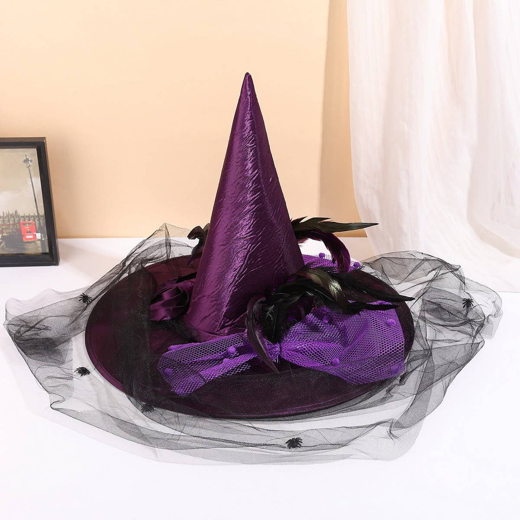 CWAH4023_HALLOWEEN GHOST FESTIVAL WITCH HAT NEW PARTY PROPS - $23.98
