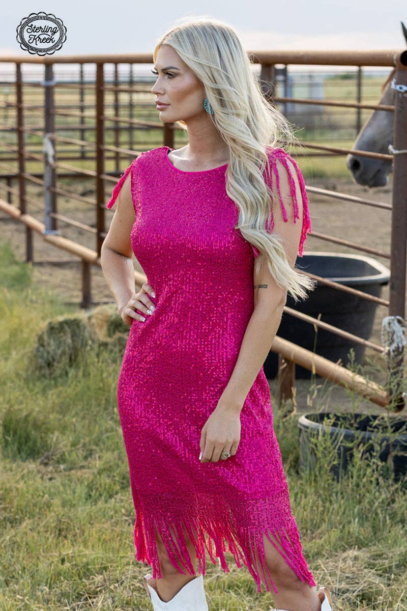 NIGHT LIFE DRESS PINK $14.00