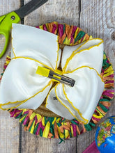 Load image into Gallery viewer, Pencil Embroidered Moonstitch Hair Bow | Clip or Headband
