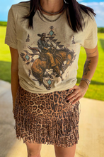 Load image into Gallery viewer, Fort Worth Fringe Skirt - Leopard   $45.90