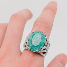 Load image into Gallery viewer, Temperament Green Crystal Ring
