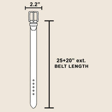 Load image into Gallery viewer, Large Western Concho Round Turquoise Stone Chain Belt - $25.99