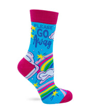 Load image into Gallery viewer, Please Go Away Women&#39;s Novelty Crew Socks