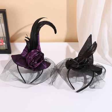 CARNIVAL PARTY HALLOWEEN DANCE WITCH HAT HEADBAND - $15.98