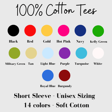 Load image into Gallery viewer, 100% Cotton Unisex Short Sleeve Tees