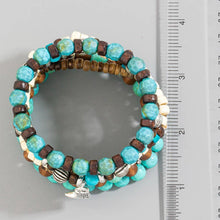 Load image into Gallery viewer, Assorted Western Charms Wooden Beads Bracelet Set