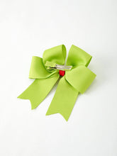 Load image into Gallery viewer, Christmas Green Bow 4.7inch Hairpin