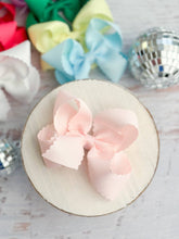 Load image into Gallery viewer, 4.5" Classic Scalloped Hair Bow | Clip or Headband