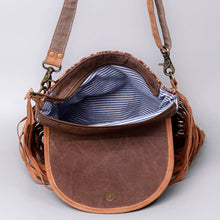 Load image into Gallery viewer, Crossbody Upcycled Canvas Ladies Bag $51.70