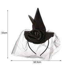 Load image into Gallery viewer, CARNIVAL PARTY HALLOWEEN DANCE WITCH HAT HEADBAND - $15.98