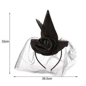 CARNIVAL PARTY HALLOWEEN DANCE WITCH HAT HEADBAND - $15.98