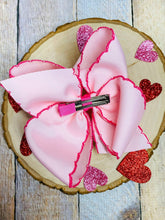 Load image into Gallery viewer, LOVE Moonstitch Embroidered Hair Bow