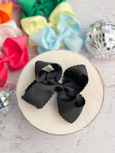 Load image into Gallery viewer, 4.5" Classic Scalloped Hair Bow | Clip or Headband