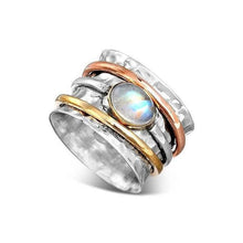 Load image into Gallery viewer, Retro Imitation Turquoise Plated Three-color Ring