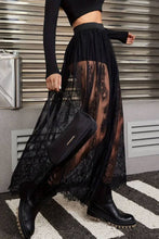 Load image into Gallery viewer, LACE SEE-THROUGH SEXY SKIRT: Black / (S) 1