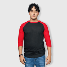 Load image into Gallery viewer, Adult 3/4 Sleeve Raglan Baseball T-Shirt - 35+ Colors