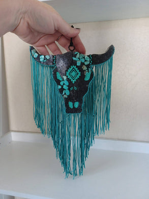 Black and teal stones Freshie