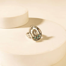Load image into Gallery viewer, Western Crown Ring in Turquoise