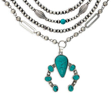 Load image into Gallery viewer, Squash Blossom Multistrand Necklace