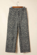 Load image into Gallery viewer, Leopard Print Wide Leg High Waist Jeans - $53.50