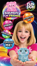 Load image into Gallery viewer, Fun Doh Squish and Squeeze Gummy Fidget Toy - 12/Display