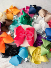 Load image into Gallery viewer, 5.5" Oversize Grosgrain Hair Bow | Alligator Clip or (Headband - Coming Soon)