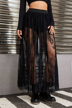 Load image into Gallery viewer, LACE SEE-THROUGH SEXY SKIRT: Black / (S) 1