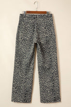 Load image into Gallery viewer, Leopard Print Wide Leg High Waist Jeans - $53.50