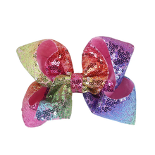 Load image into Gallery viewer, Glam Sequin Bow Hair Clip for Girls – Sparkle &amp; Shine Bow $7.00