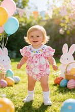 Load image into Gallery viewer, EGG START &amp; bunny embroidery easter baby onesies  - $19.99