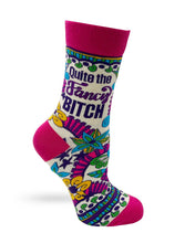 Load image into Gallery viewer, Quite The Fancy Bitch Ladies&#39; Novelty Crew Socks