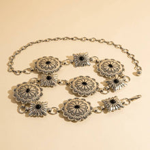 Load image into Gallery viewer, Western Round Concho Disc Chain Belt