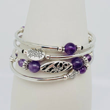 Load image into Gallery viewer, Natural Stone Wrap Beaded Bracelet Bangle