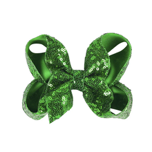 Load image into Gallery viewer, Glam Sequin Bow Hair Clip for Girls – Sparkle &amp; Shine Bow $7.00