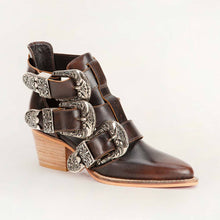 Load image into Gallery viewer, Loyal West Rodeo Ankle Bootie In Calfskin