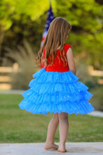 Load image into Gallery viewer, 4th of july Star Sleeveless Tutu Skirt $29.99